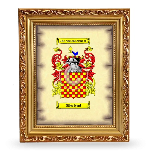 Gilerlynd Coat of Arms Framed - Gold