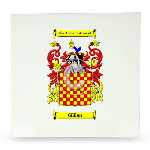 Gililan Large Ceramic Tile with Coat of Arms