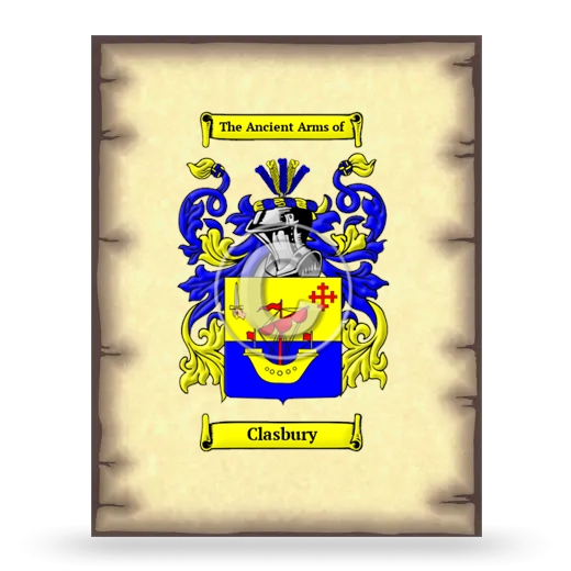 Clasbury Coat of Arms Print