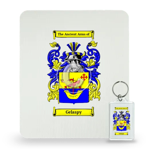 Gelaspy Mouse Pad and Keychain Combo Package