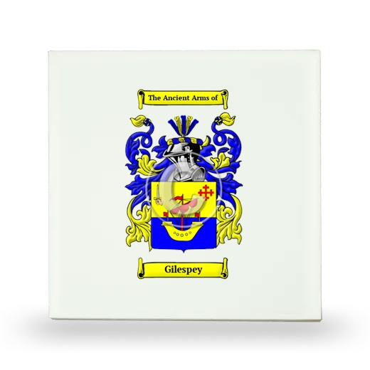 Gilespey Small Ceramic Tile with Coat of Arms