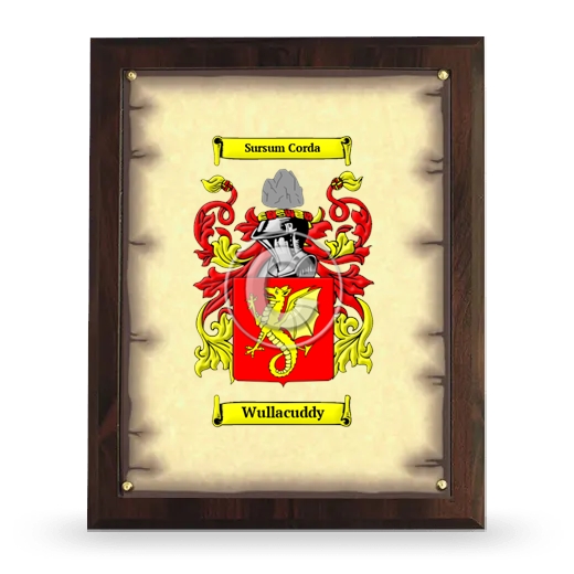 Wullacuddy Coat of Arms Plaque