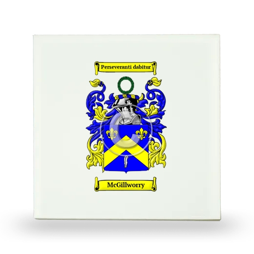 McGillworry Small Ceramic Tile with Coat of Arms