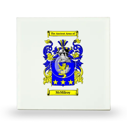 McMilroy Small Ceramic Tile with Coat of Arms
