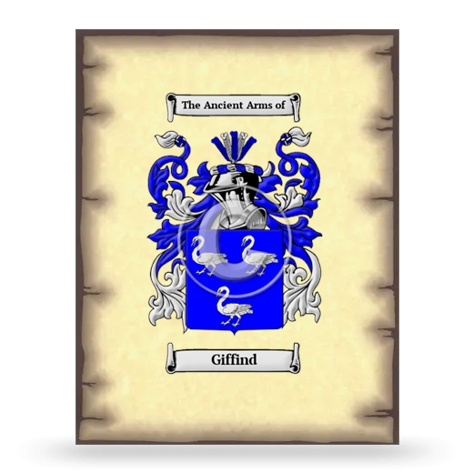 Giffind Coat of Arms Print