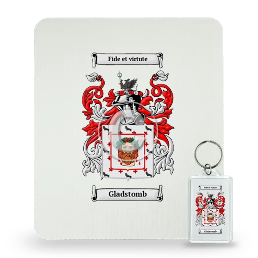 Gladstomb Mouse Pad and Keychain Combo Package