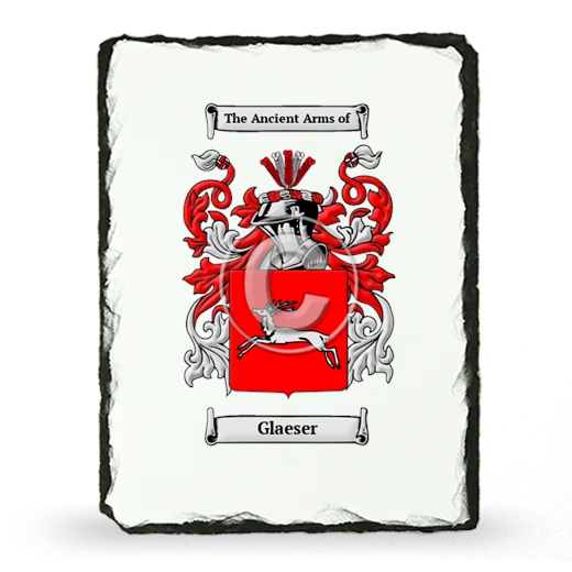 Glaeser Coat of Arms Slate