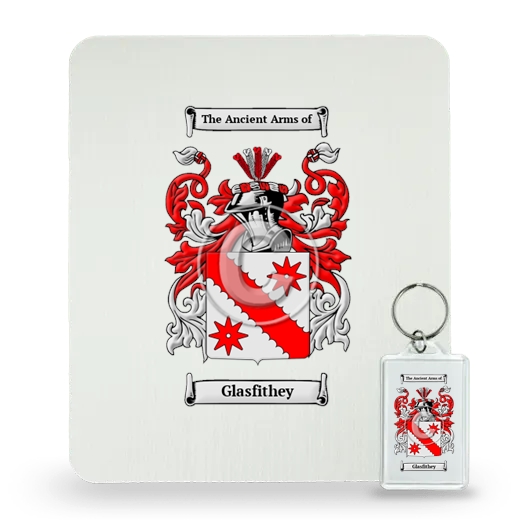 Glasfithey Mouse Pad and Keychain Combo Package