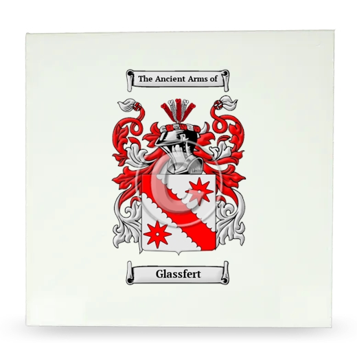 Glassfert Large Ceramic Tile with Coat of Arms