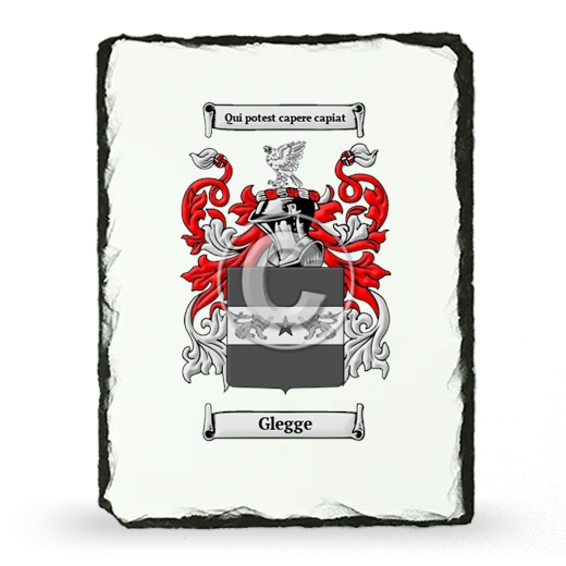 Glegge Coat of Arms Slate