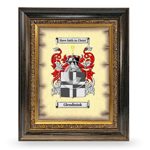 Glendinink Coat of Arms Framed - Heirloom