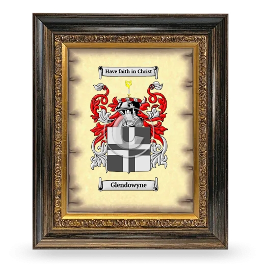 Glendowyne Coat of Arms Framed - Heirloom