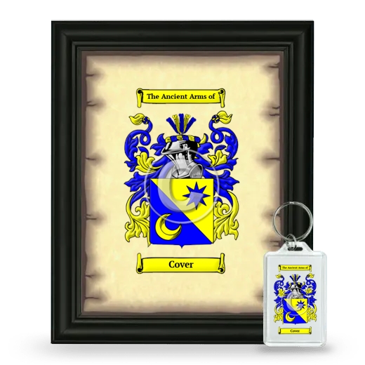 Cover Framed Coat of Arms and Keychain - Black