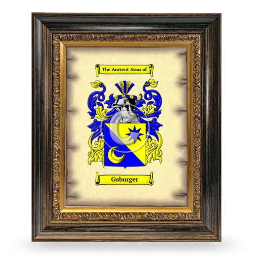 Guburger Coat of Arms Framed - Heirloom