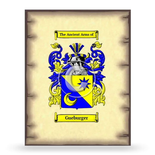 Gueburger Coat of Arms Print