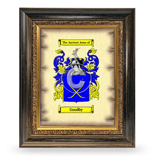 Goodby Coat of Arms Framed - Heirloom