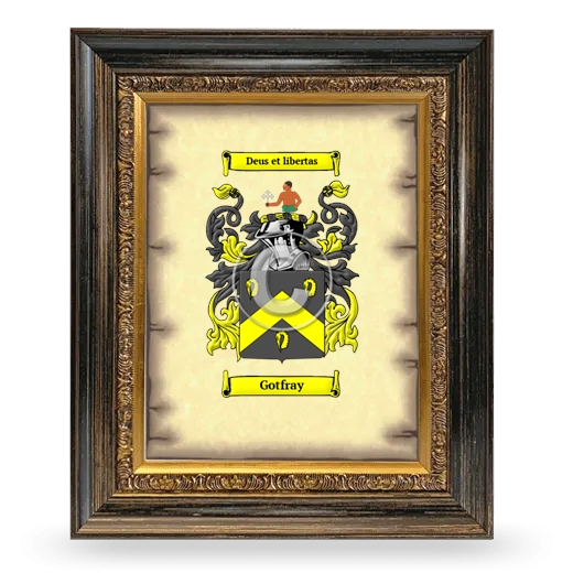 Gotfray Coat of Arms Framed - Heirloom