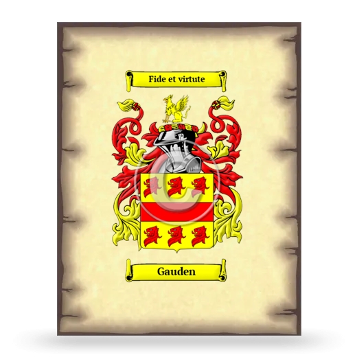 Gauden Coat of Arms Print