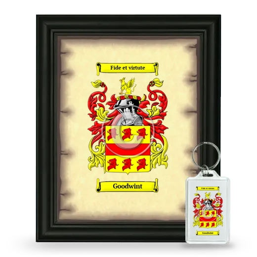 Goodwint Framed Coat of Arms and Keychain - Black