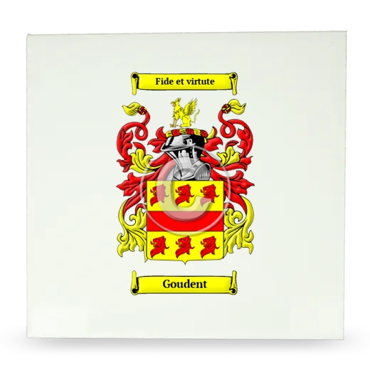 Goudent Large Ceramic Tile with Coat of Arms