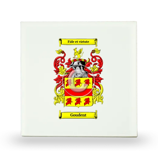 Goudent Small Ceramic Tile with Coat of Arms