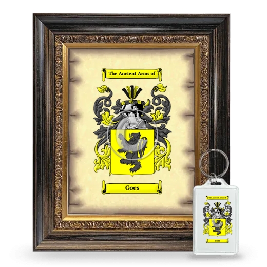 Goes Framed Coat of Arms and Keychain - Heirloom