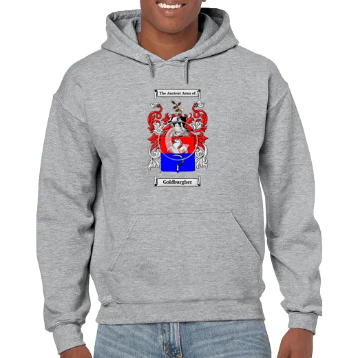 Goldburgher Grey Unisex Coat of Arms Hooded Sweatshirt