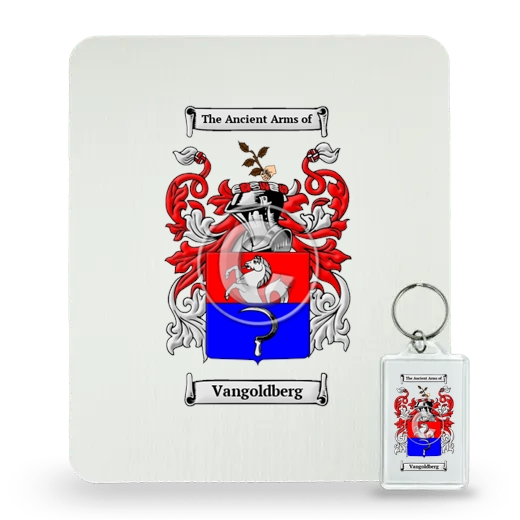 Vangoldberg Mouse Pad and Keychain Combo Package