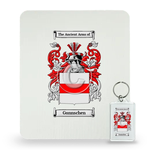 Gunnschen Mouse Pad and Keychain Combo Package