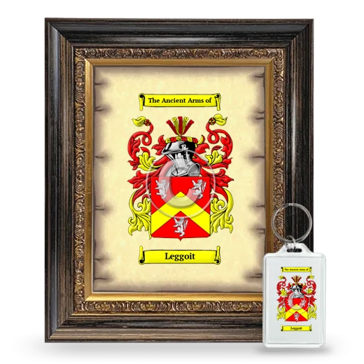 Leggoit Framed Coat of Arms and Keychain - Heirloom