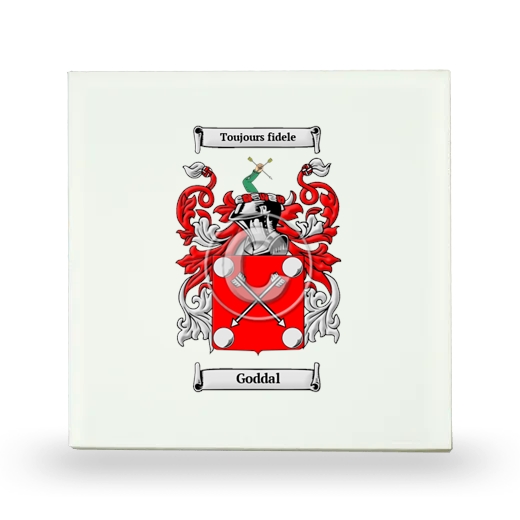 Goddal Small Ceramic Tile with Coat of Arms
