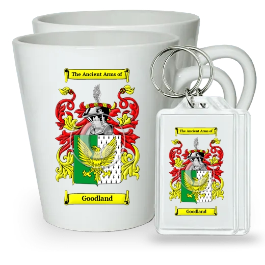 Goodland Pair of Latte Mugs and Pair of Keychains