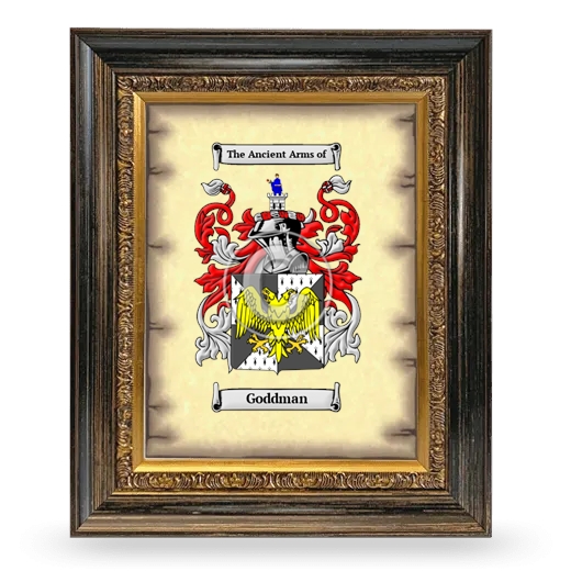 Goddman Coat of Arms Framed - Heirloom
