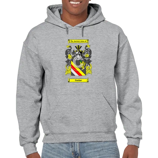 Gorine Grey Unisex Coat of Arms Hooded Sweatshirt