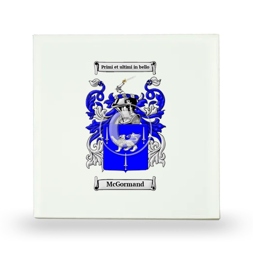 McGormand Small Ceramic Tile with Coat of Arms