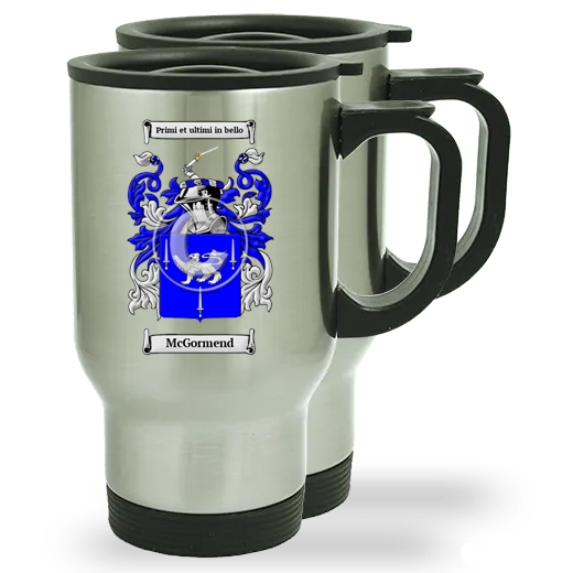 McGormend Pair of Steel Travel Mugs