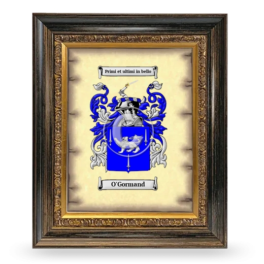 O'Gormand Coat of Arms Framed - Heirloom