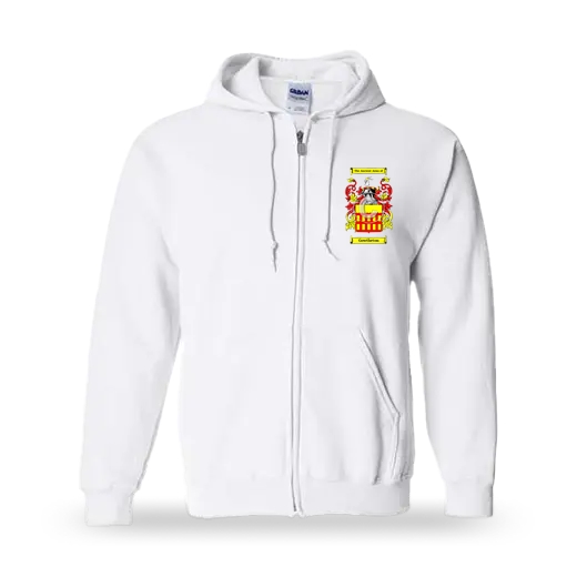 Gowtheton Unisex Coat of Arms Zip Sweatshirt - White