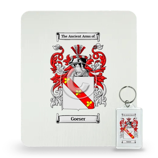 Goeser Mouse Pad and Keychain Combo Package