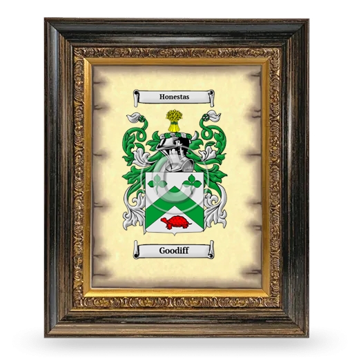 Goodiff Coat of Arms Framed - Heirloom