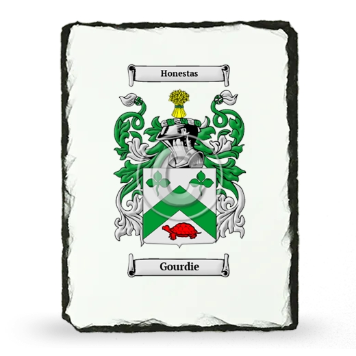 Gourdie Coat of Arms Slate