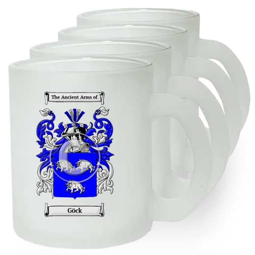 Göck Set of 4 Frosted Glass Mugs