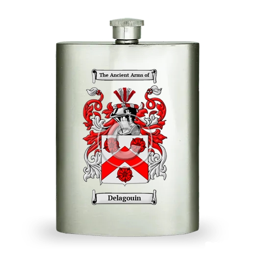 Delagouin Stainless Steel Hip Flask