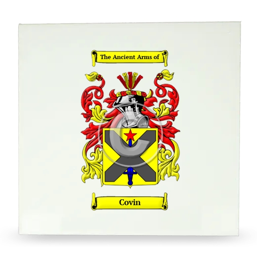 Covin Large Ceramic Tile with Coat of Arms