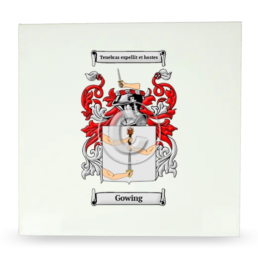 Gowing Large Ceramic Tile with Coat of Arms