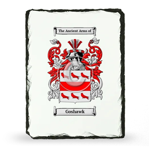 Goshawk Coat of Arms Slate