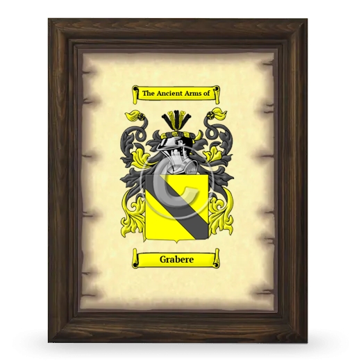 Grabere Coat of Arms Framed - Brown