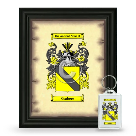 Grabere Framed Coat of Arms and Keychain - Black