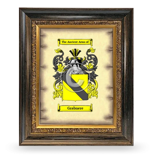 Grabnere Coat of Arms Framed - Heirloom