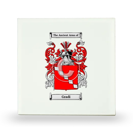 Gradi Small Ceramic Tile with Coat of Arms